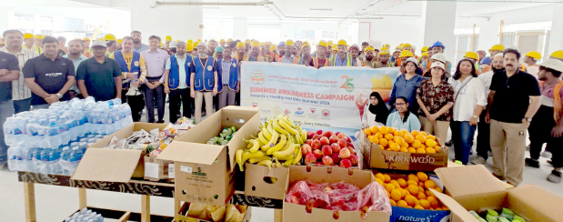 ICRF officials and volunteers at the event